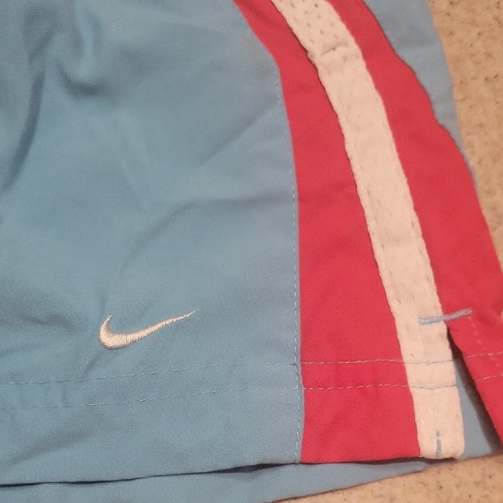 Nike Blue and Pink Athletic Shorts for Performance SIZE 10/12